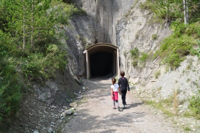 Imatge d'un dels petits túnels que anirem passant